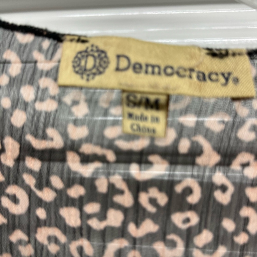 Democracy Shawl Vest Size S/M - Picture 3 of 6